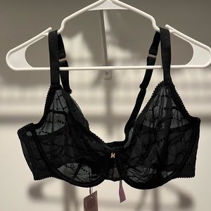 BRAND NEW SAVAGEXFENTY Unlined Black Bra - Size 40G